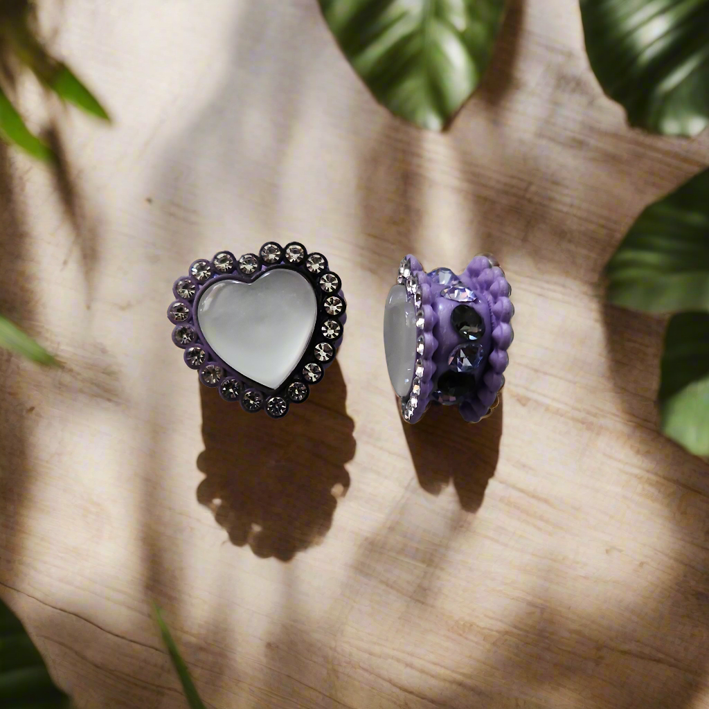 Red Heart ❤️or Purple Heart 💜 Bead