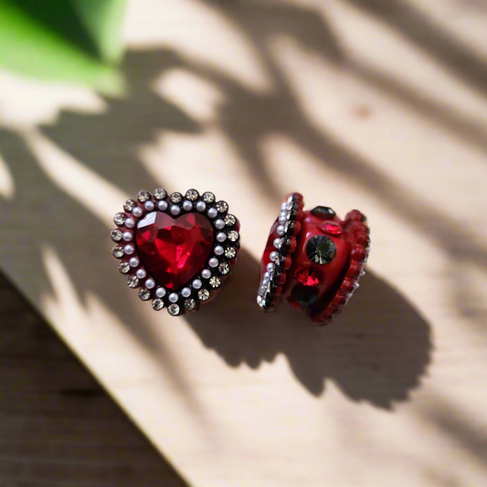 Red Heart ❤️or Purple Heart 💜 Bead