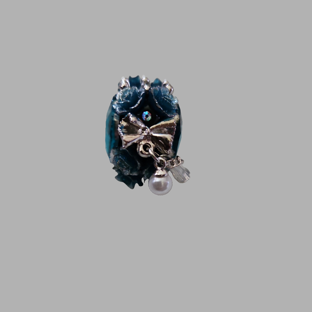 Rose Heart, Side Dangle Bead